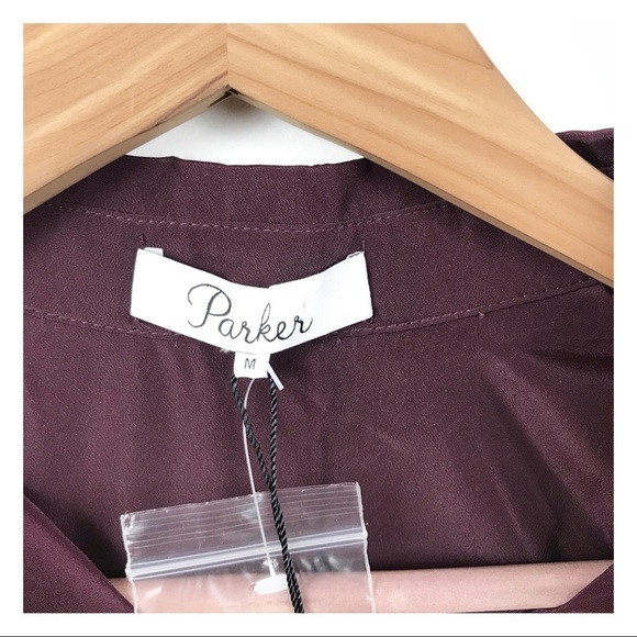 NWT Parker Vine Cordovan Embroidered Dress Size Medium - Picture 8 of 9